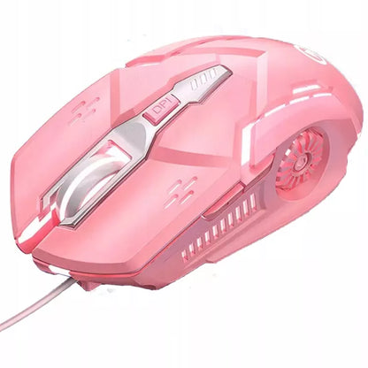 Juoda RGB LED žaidimų kompiuterinė pelė