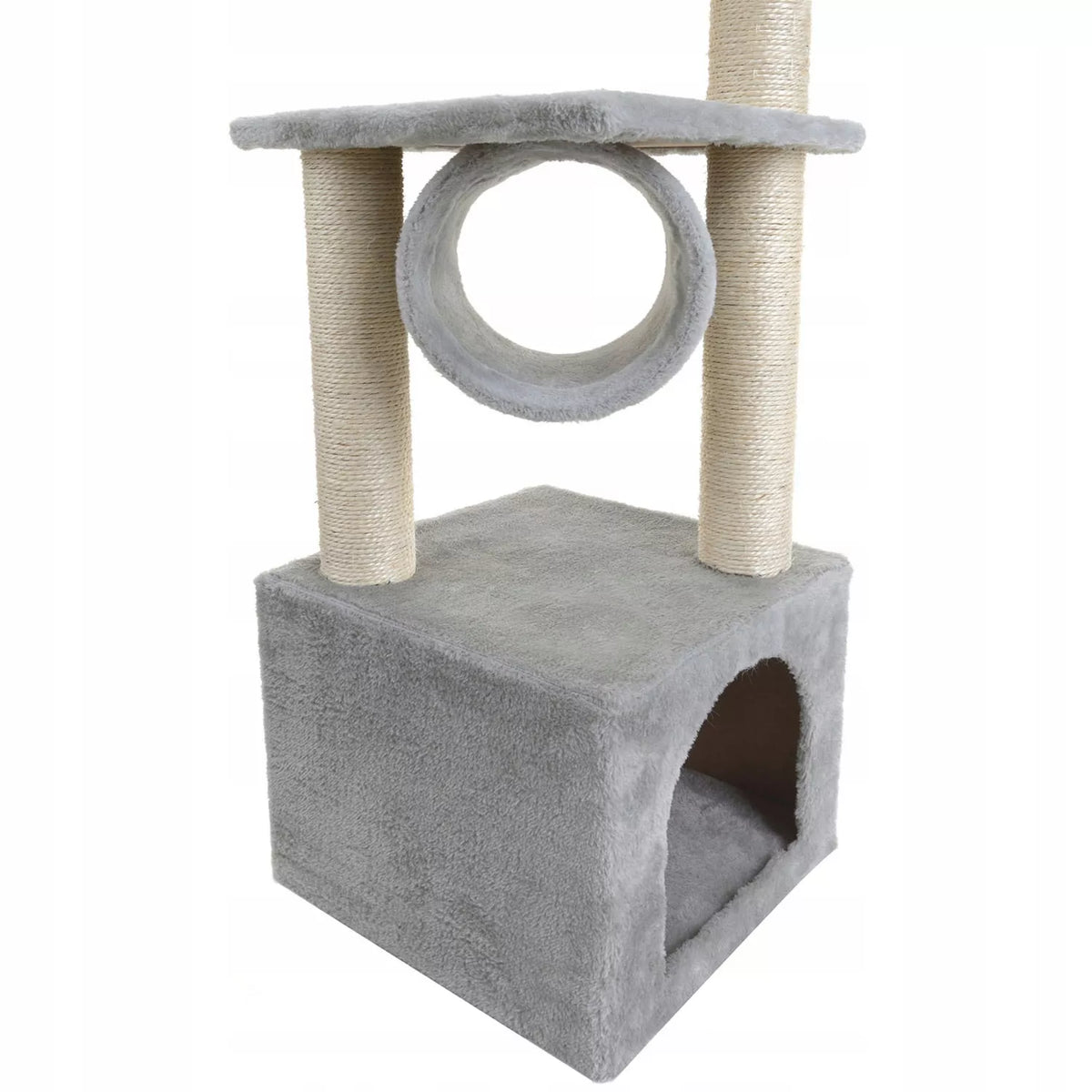 Kačių draskyklė namelis guolis draskymo stulpas žaislas bokštas sizalis 92cm