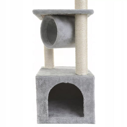 Kačių draskyklė namelis guolis draskymo stulpas žaislas bokštas sizalis 92cm
