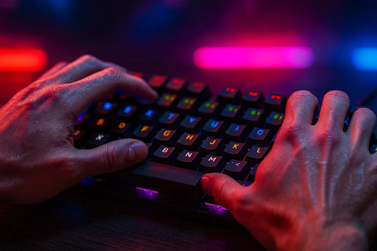 Mechaninė žaidimų klaviatūra su RGB apšvietimu PANTHERISE 87 CLICKSTORM