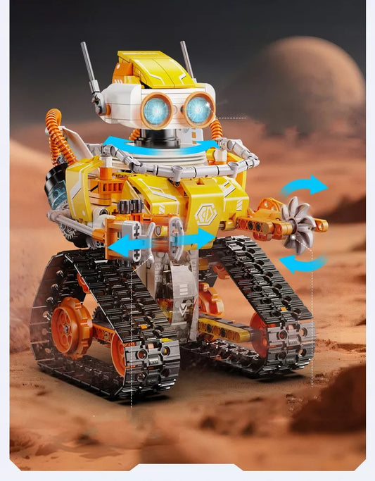 Statybiniai blokeliai CADA CODE ROBOT MODEL W.BOT RC Nuotoliniu būdu valdomas DUAL MODE 455 elementai