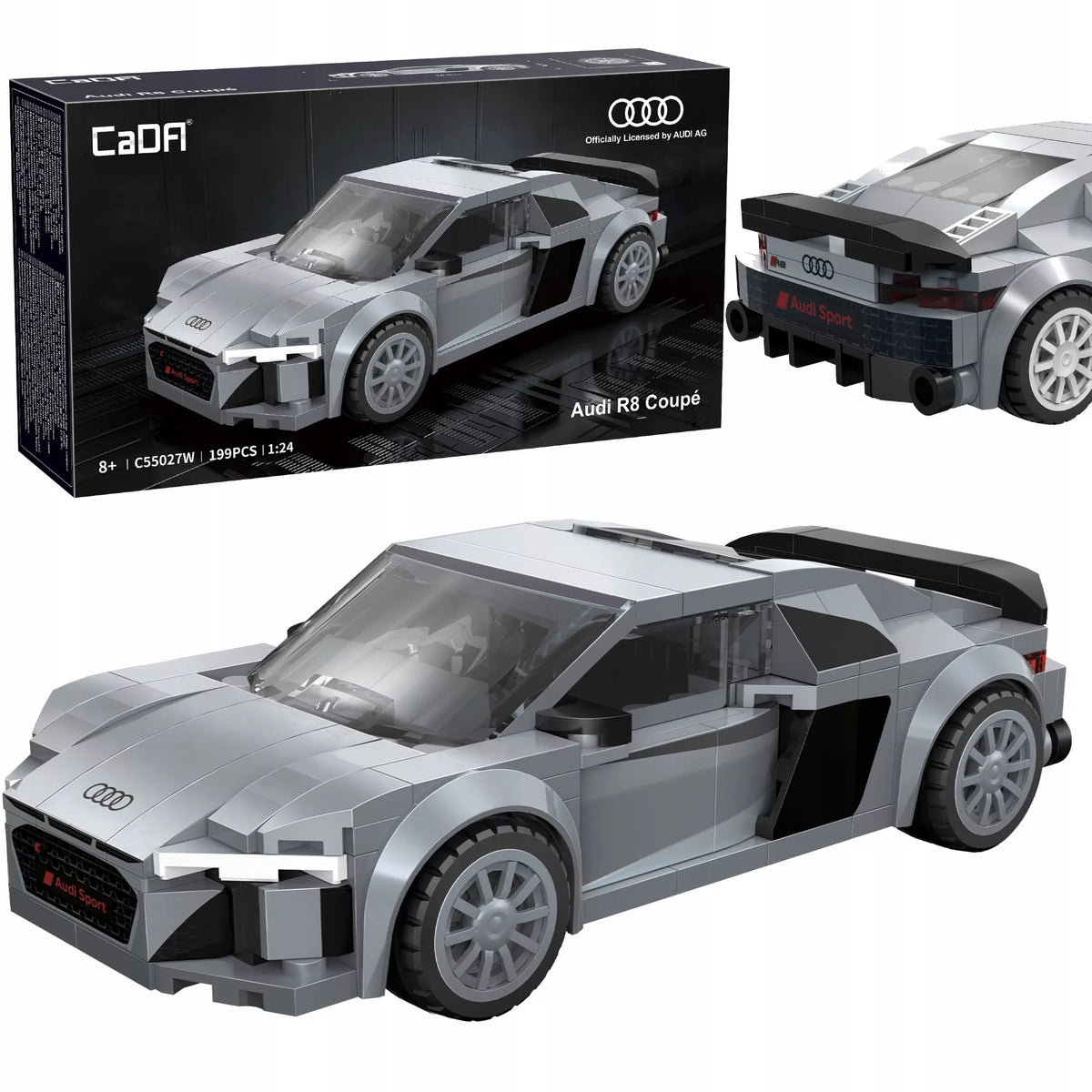 CaDA konstravimo rinkinys Audi R8 Coupe 1:24 199 det.