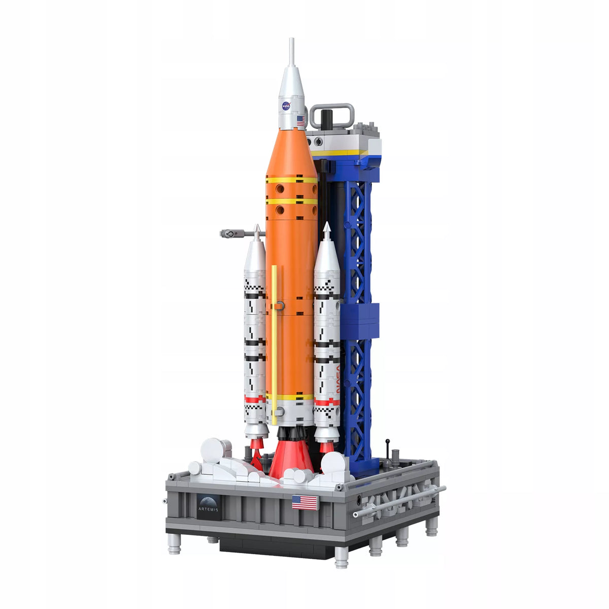Statybinės kaladėlės CaDA NASA kosminė raketa Artemis SLS programa, 659 elementai
