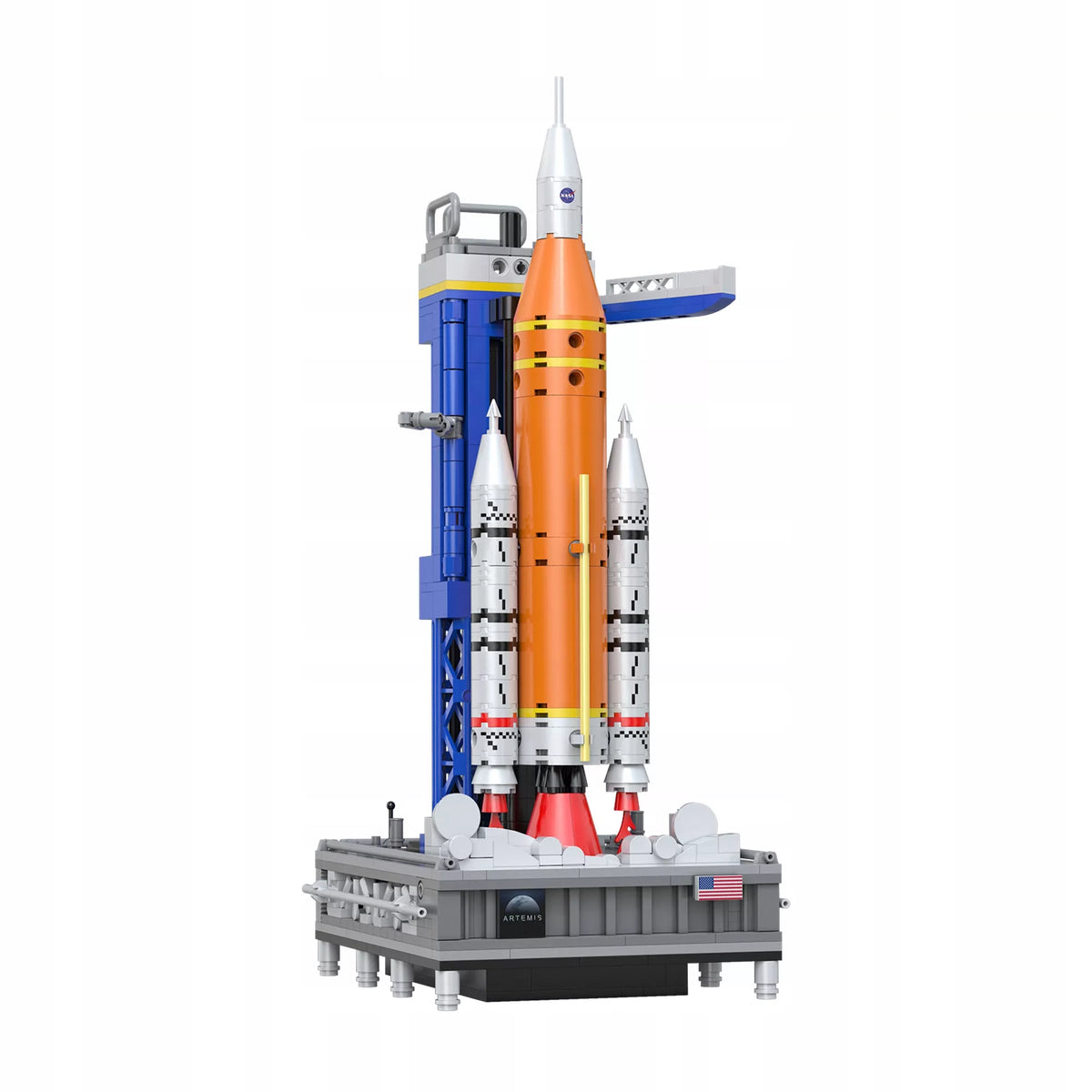 Statybinės kaladėlės CaDA NASA kosminė raketa Artemis SLS programa, 659 elementai