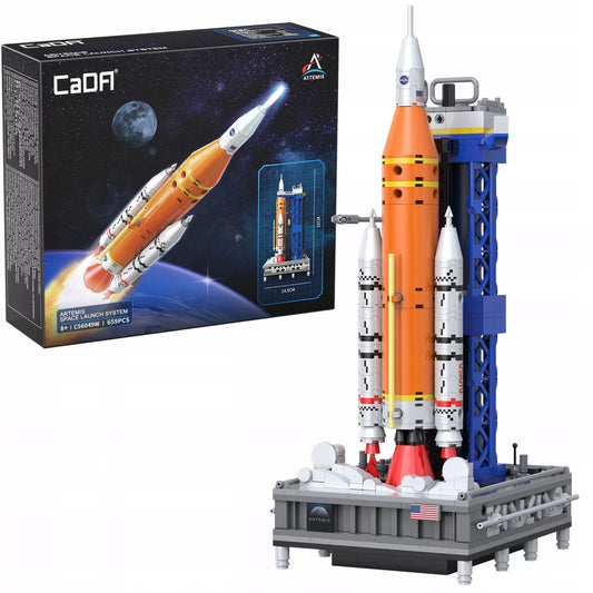 Statybinės kaladėlės CaDA NASA kosminė raketa Artemis SLS programa, 659 elementai