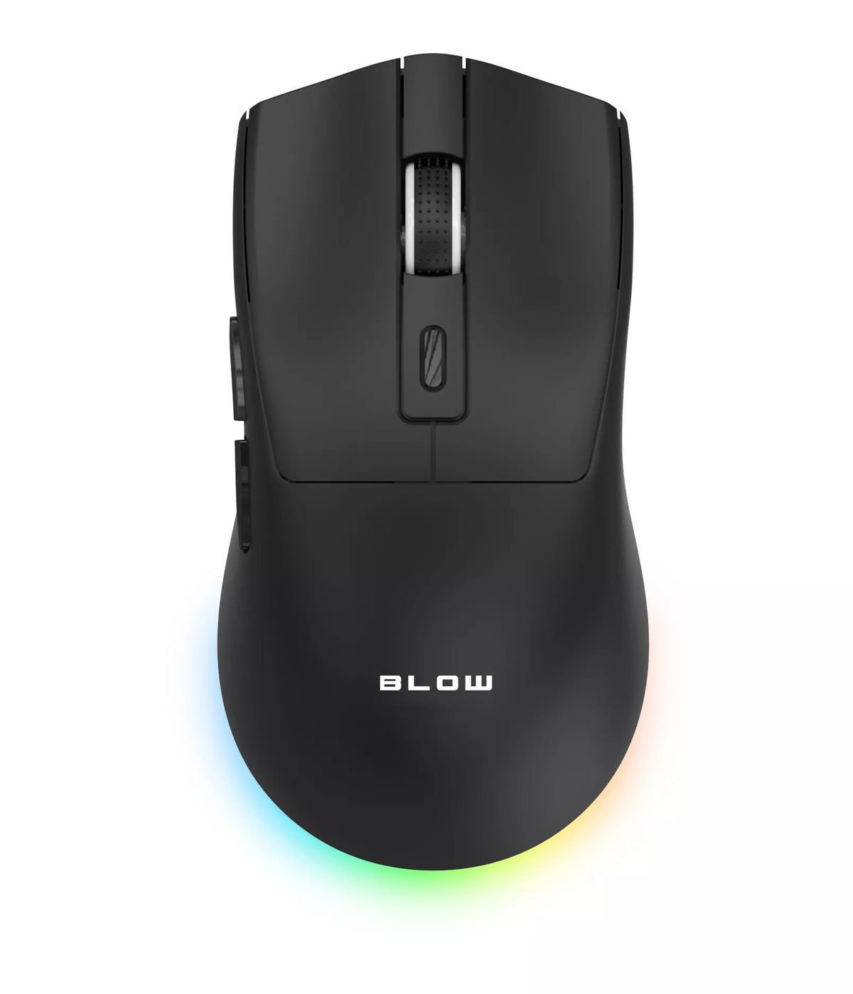 Juoda optinė žaidimų pelė su įkrovimo stotele, PC, USB, Bluetooth 2.4GHz