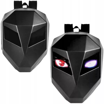 Motociklo kuprinė su LED akimis – neperšlampama, su Bluetooth