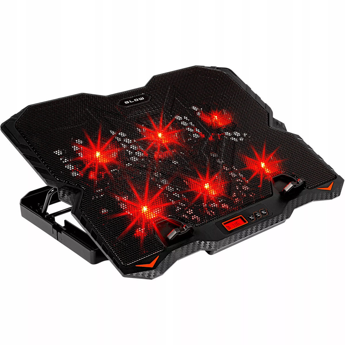 Aušinimo stovas nešiojamam kompiuteriui 15,6' žaidimams, didelis, LED, USB šakytuvas
