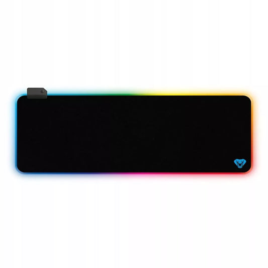 RGB GAMING MAT Didelis žaidėjo kilimėlis su spalvotu RGB apšvietimu