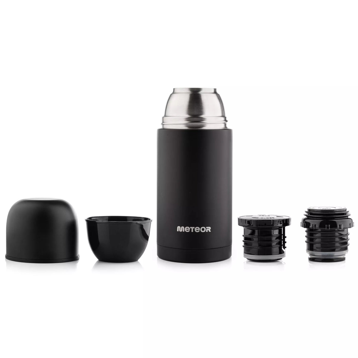 Vakuuminis turistinis termosas 750 ml – kavai, arbatai, 2 puodeliai, karštas iki 24 val.