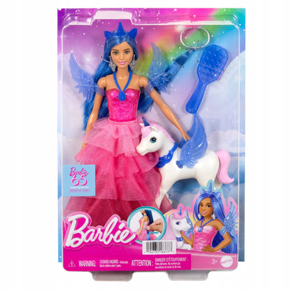 Barbie Sapphire lėlė su sparnuotu vienaragiu ir aksesuarais, 65-mečio proga