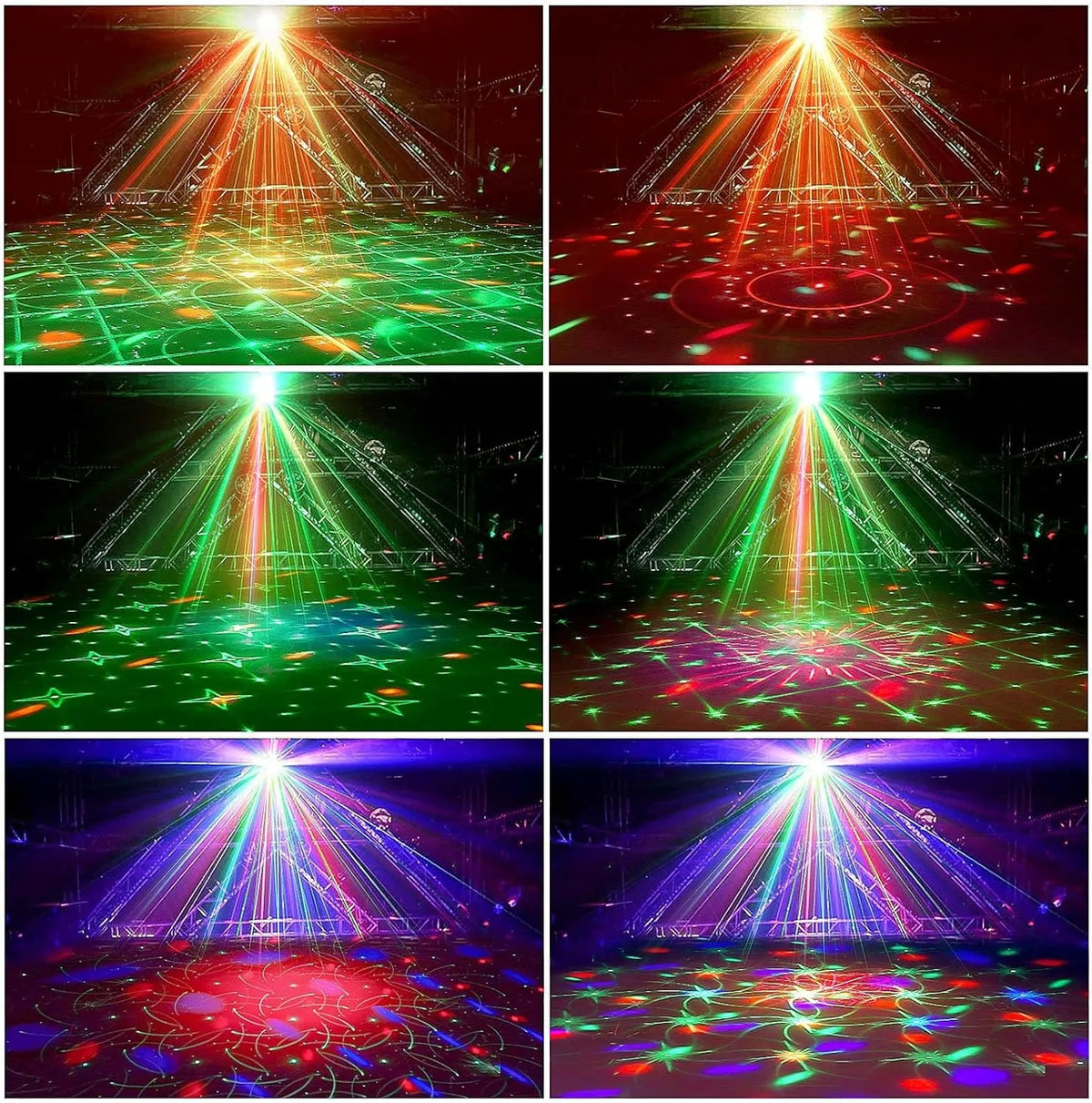 Bėgantis šviesos efektas diskotekai, RGB LED projektorius vakarėliams