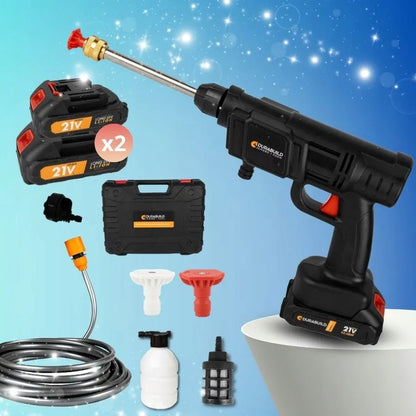 Belaidė aukšto slėgio plovimo mašina Durabuild 21V PRO, 2 akumuliatoriai
