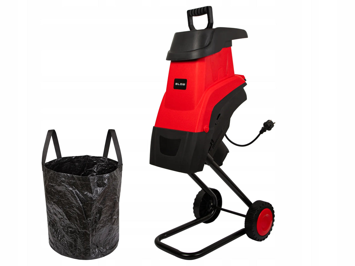 BLOW elektrinis šakų smulkintuvas, 3600 W, iki 45 mm, su 2 × 45 l maišais