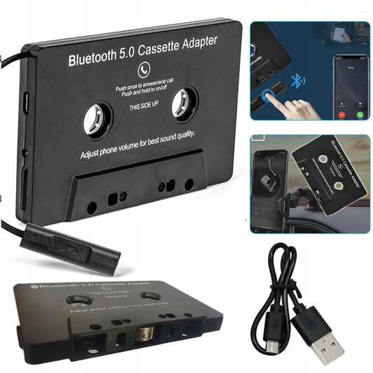 BLUETOOTH 5.0 kasetinis adapteris-konverteris