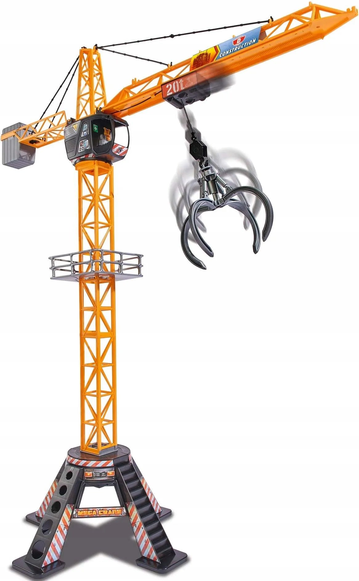 „Dickie Toys Mega Crane“ nuotoliniu būdu valdomas kranas, 120 cm