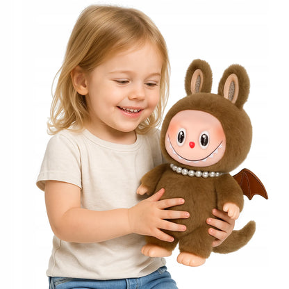Didelė ruda POP MART Labubu Zimomo pliušinė figūrėlė, 30 cm
