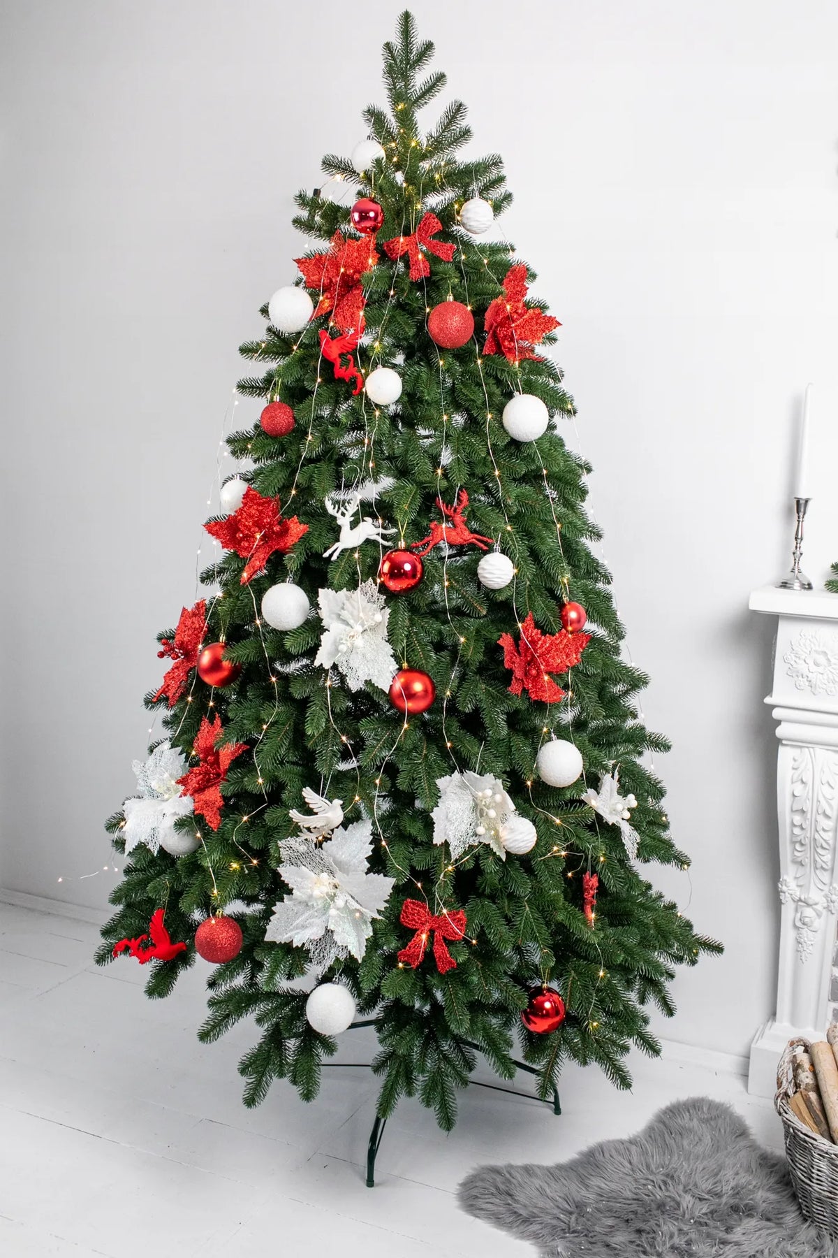 Dirbtinė eglutė 100 % PE silikoninė Kovalivska, 150 cm, žalia, tanki, premium
