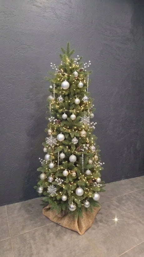 Dirbtinė eglutė „Art-Trans Royal Slim“, 200 cm, su tikroviškomis PE šakelėmis, siaura ir liekna