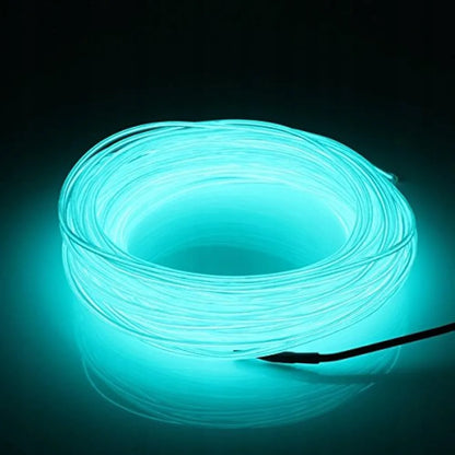 EL Wire LED RGB USB šviesolaidinis automobilio salono apšvietimas, 4 m