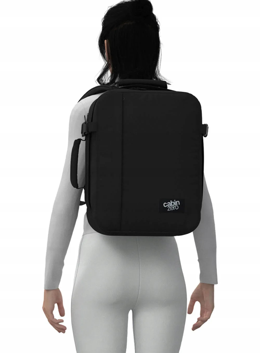 Kelioninė kuprinė 2 viename „CabinZero Classic Tech 28 L“ – „Absolute Black“
