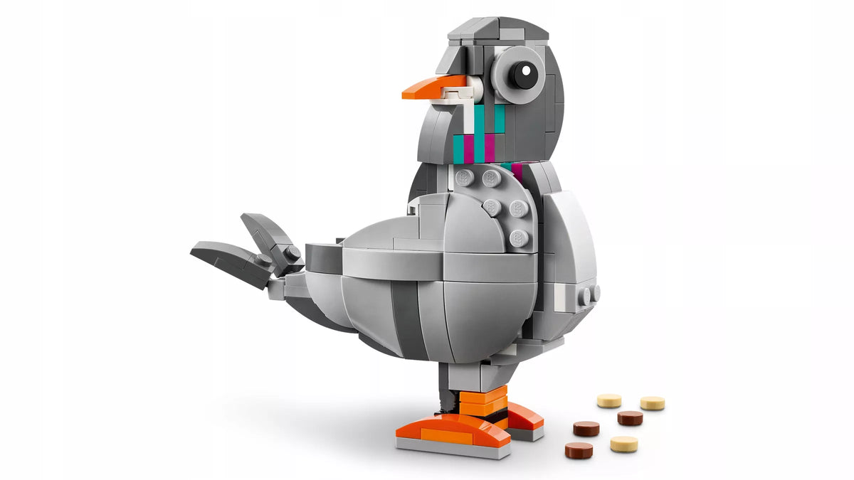 LEGO Creator 3in1 Išdykęs katinas, judrus šuo, mielas balandis 31163