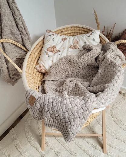 „Lepre“ 100 % merino vilnos pledas, žieminis, šiltas ir storas, smėlinis