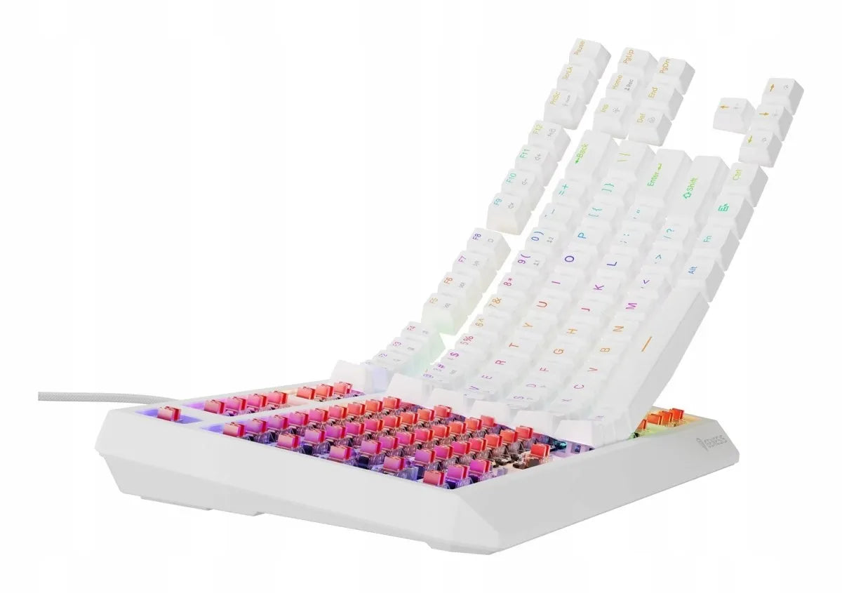 Mechaninė žaidimų klaviatūra Genesis Thor 230 TKL US RGB, Outemu Red