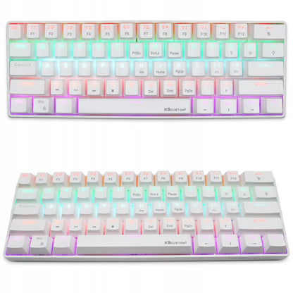 Mechaninė žaidimų klaviatūra KB61, RGB, 60 %, „Blue Switch“, laidinė