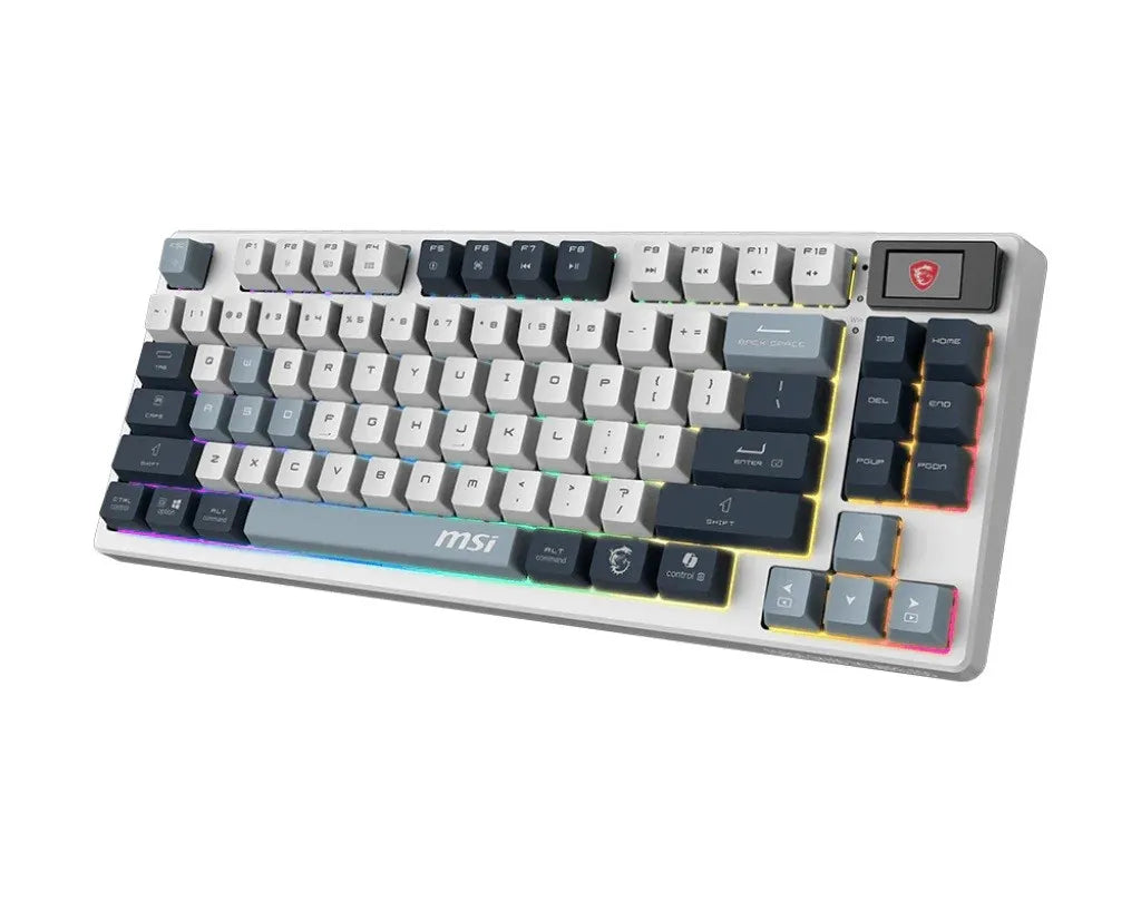 Mechaninė žaidimų klaviatūra MSI FORGE GK600 TKL W SKY US su apšvietimu