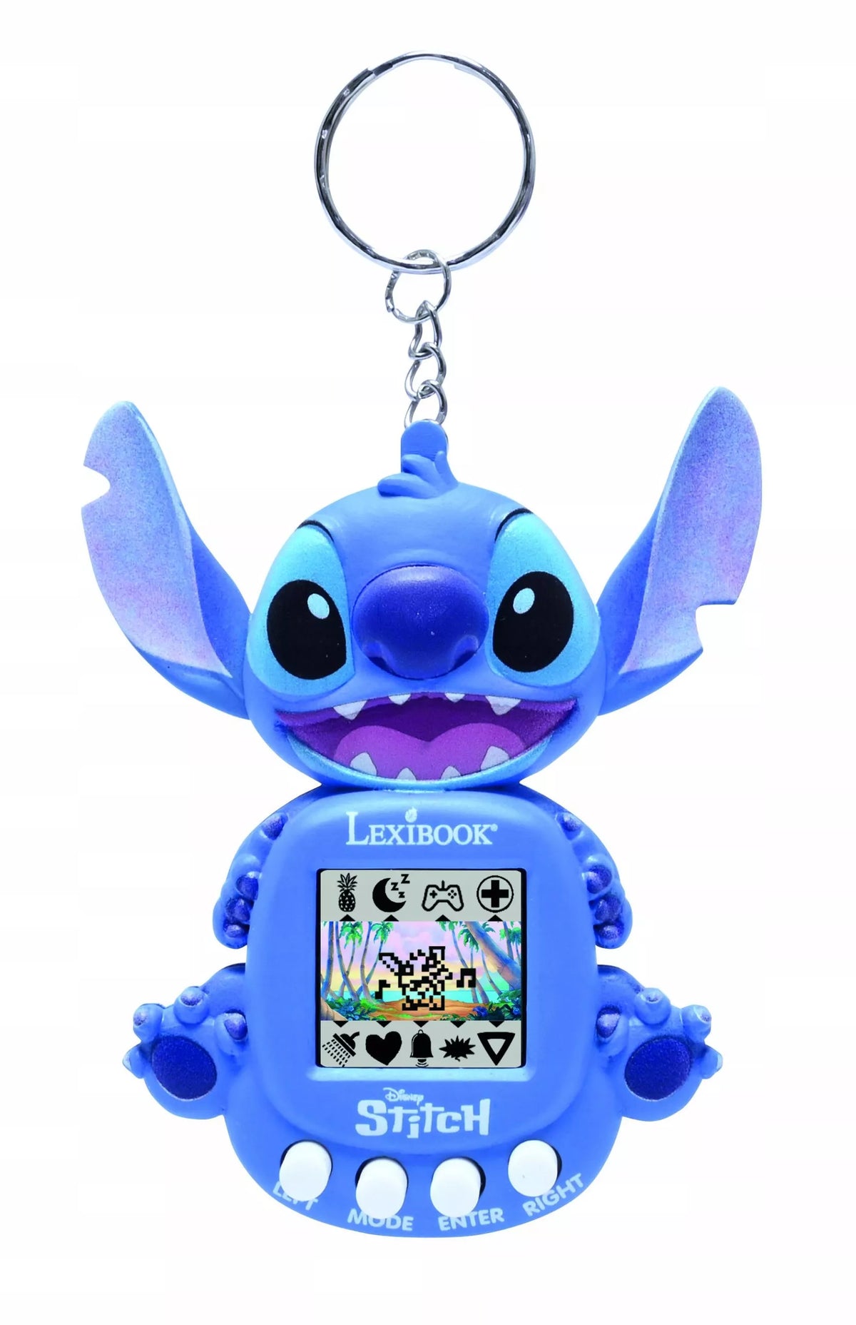 Nešiojamoji konsolė „Disney Stitch My Best-E“, LCD ekranas, 3 žaidimai, kaip „Tamagotchi“