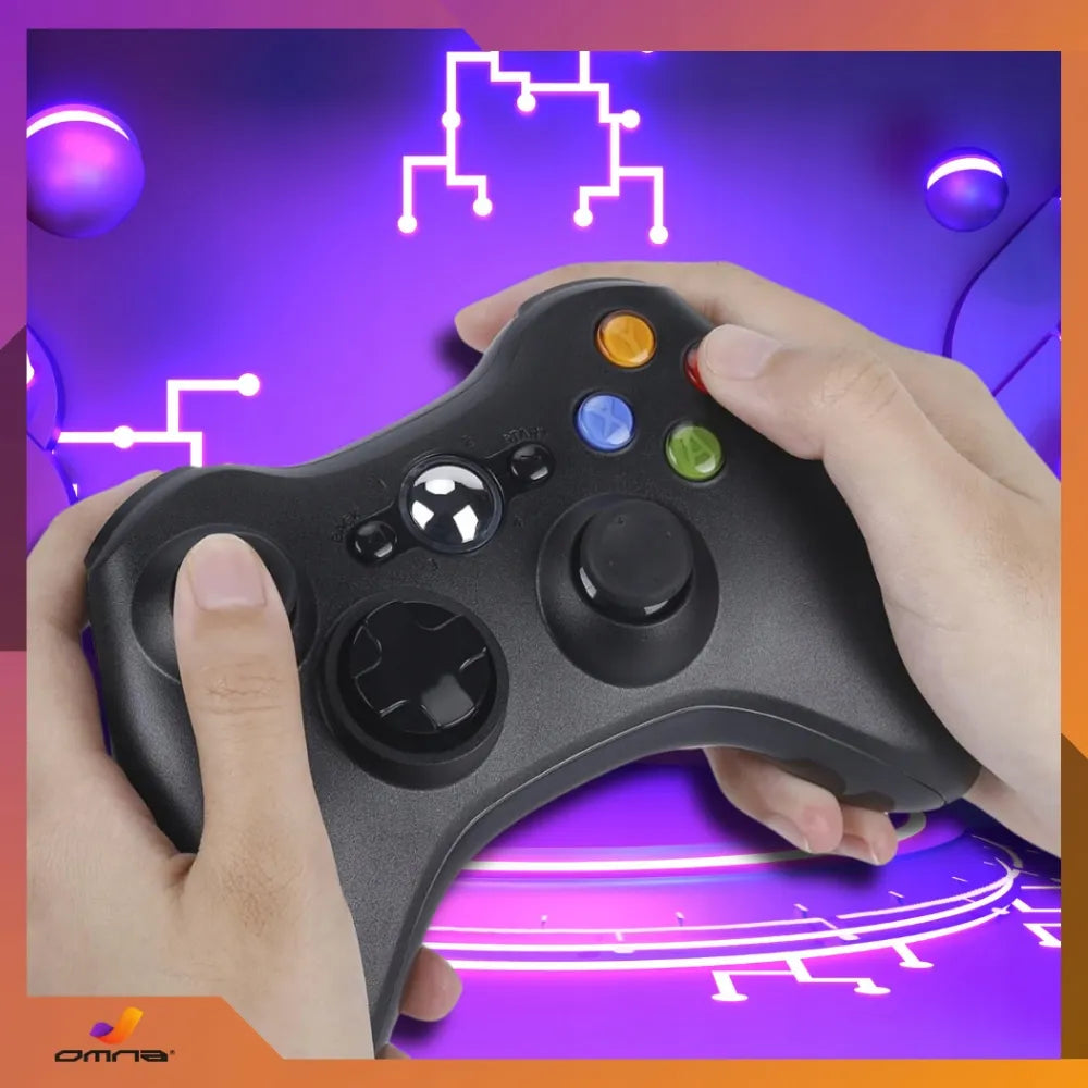 „Omna“ belaidis „Xbox 360“ valdiklis PC, su vibracija ir USB adapteriu