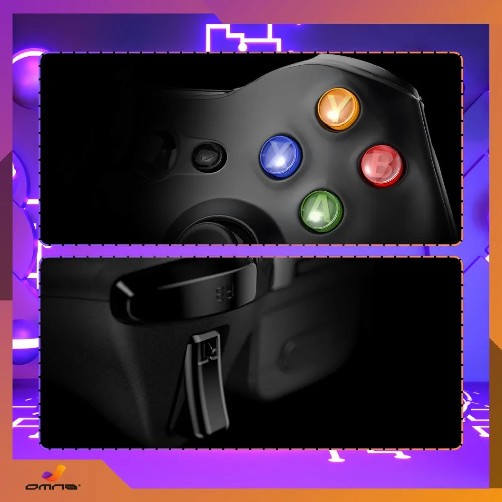 „Omna“ belaidis „Xbox 360“ valdiklis PC, su vibracija ir USB adapteriu