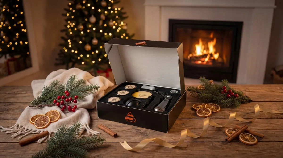 Premium whisky rūkymo rinkinys „Whisky Smoker“ su kokteilių priedais vaikinui