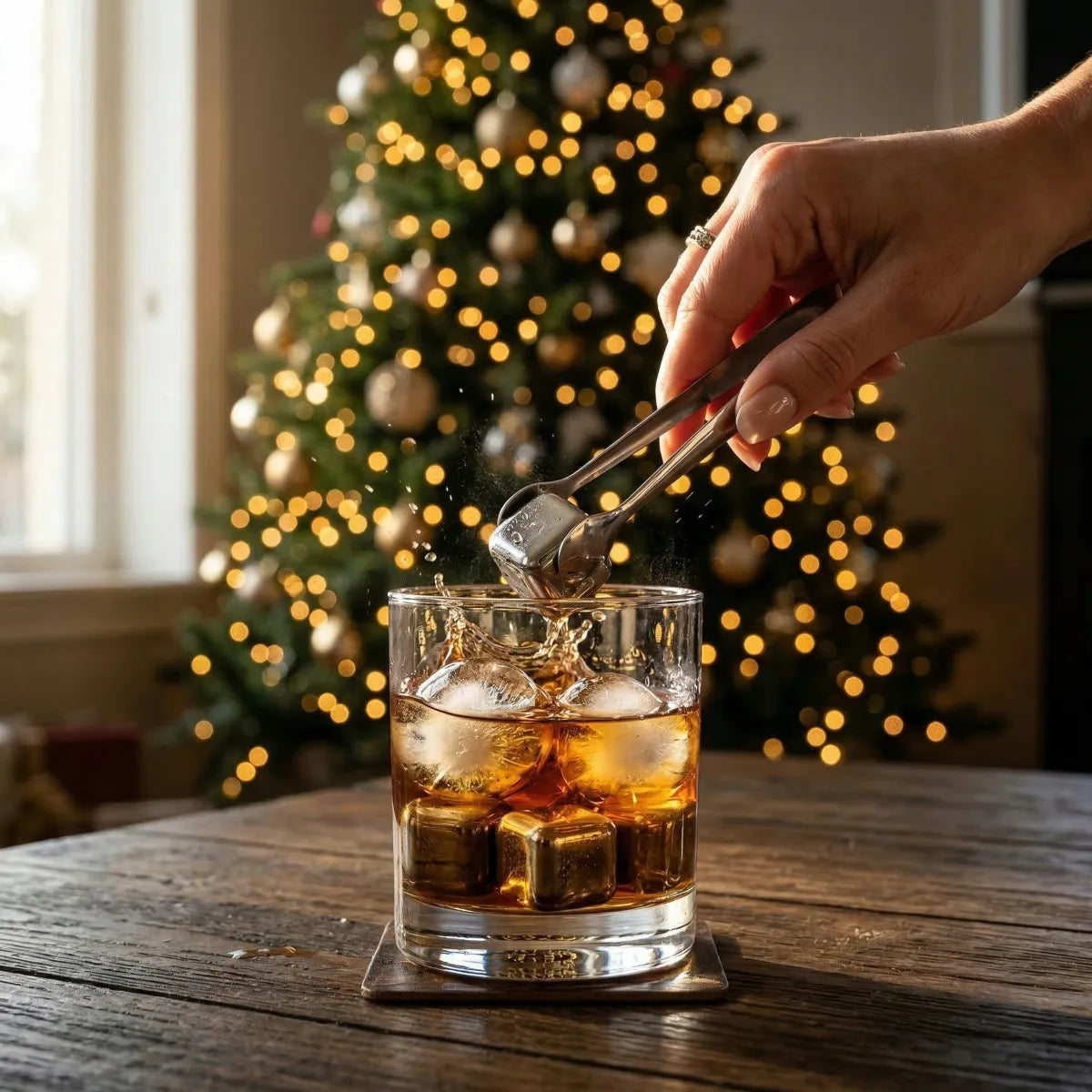 Premium whisky rūkymo rinkinys „Whisky Smoker“ su kokteilių priedais vaikinui