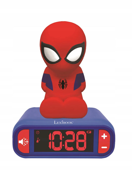 „Spider-Man“ žadintuvas su naktine lempute ir garso efektais