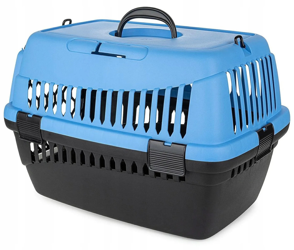 Šunų ir kačių transporteris „Abba S“, 33 × 50 × 33 cm, mėlynas, kelionėms automobiliu