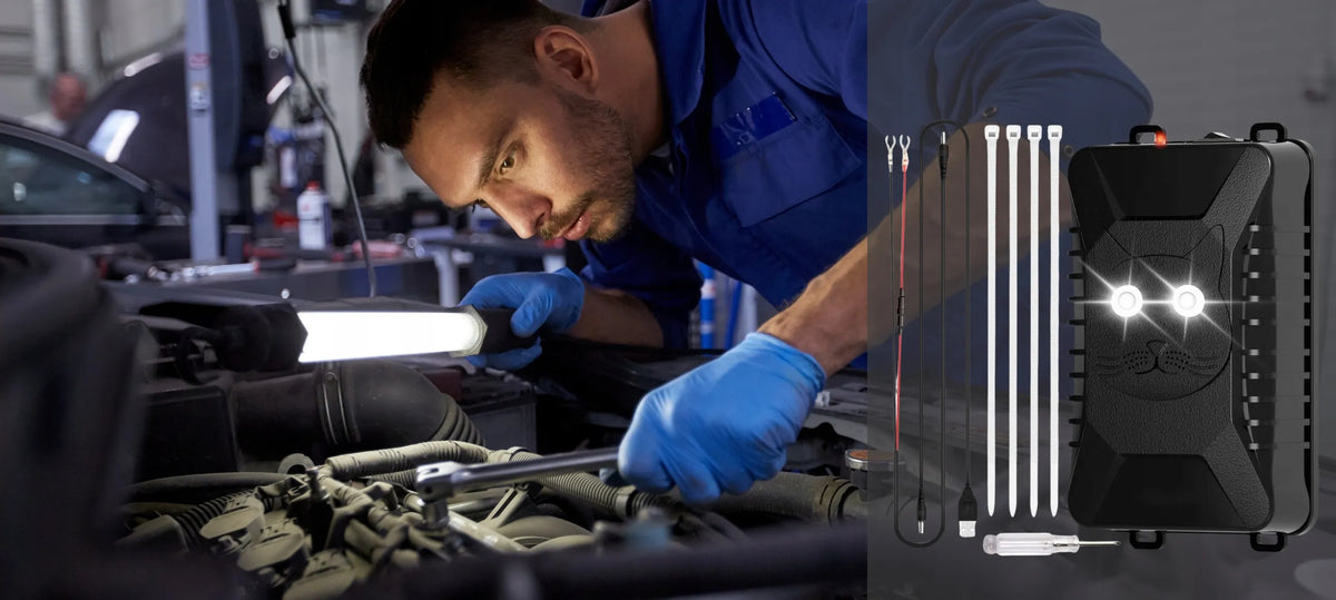 Ultragarsinis automobilių graužikų ir kiaunių atbaidytuvas su baterijomis