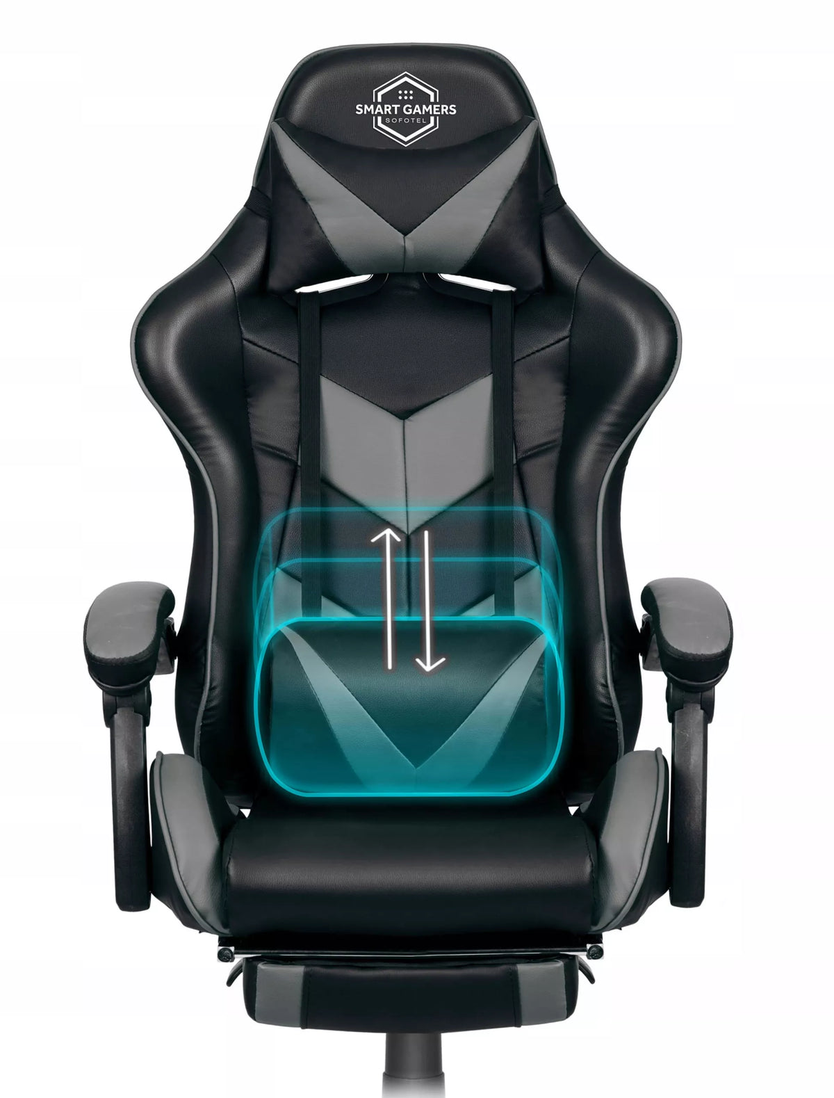 Žaidimų kėdė su masažine pagalvele – ergonomiška ir komfortiška